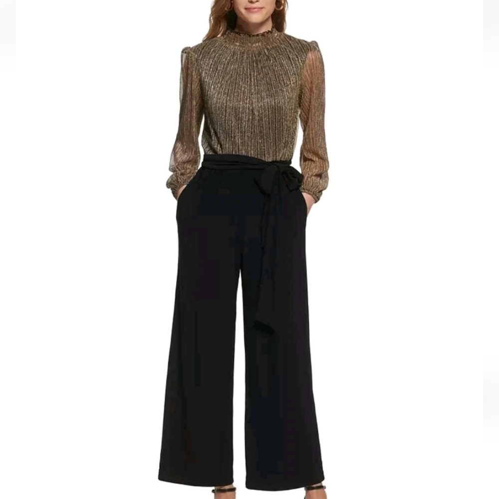 NWT JESSICA HOWARD | $139 Metallic Jumpsuit - Picture 2 of 6
